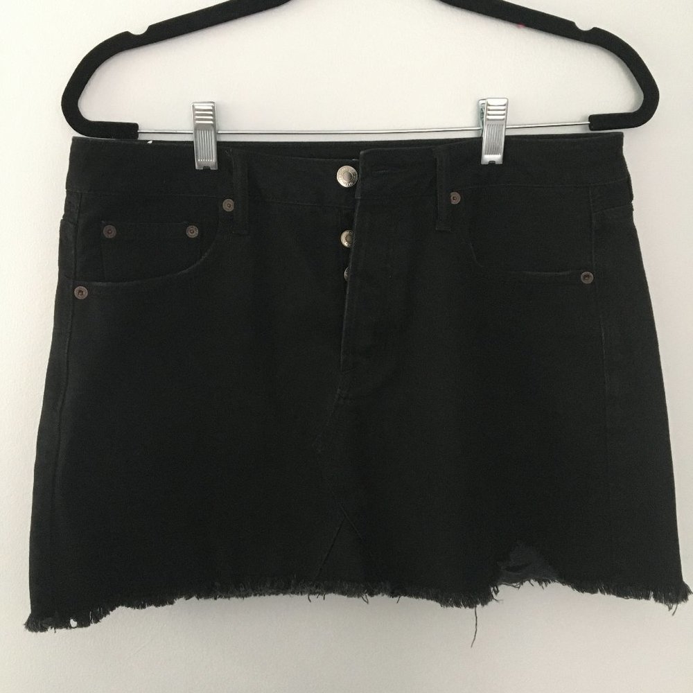 AE High Waisted Denim Skirt